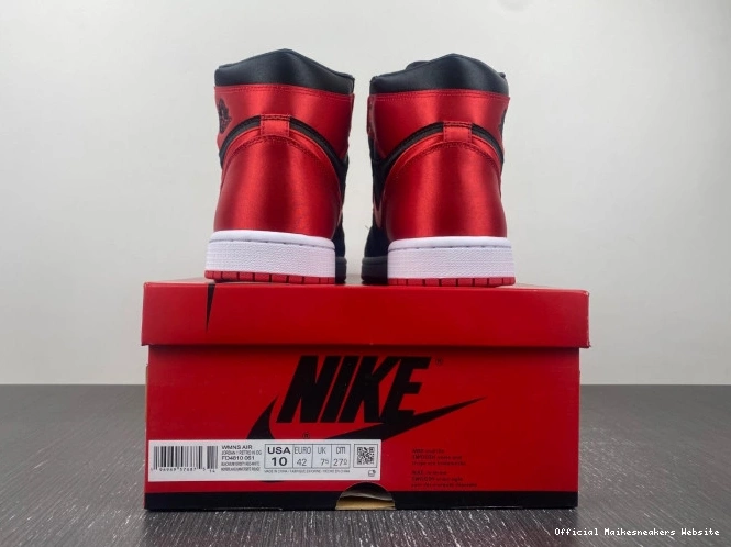Official Maikesneakers OG Air Jordan WMNS FD4810-061 Satin 1 High Bred 0717
